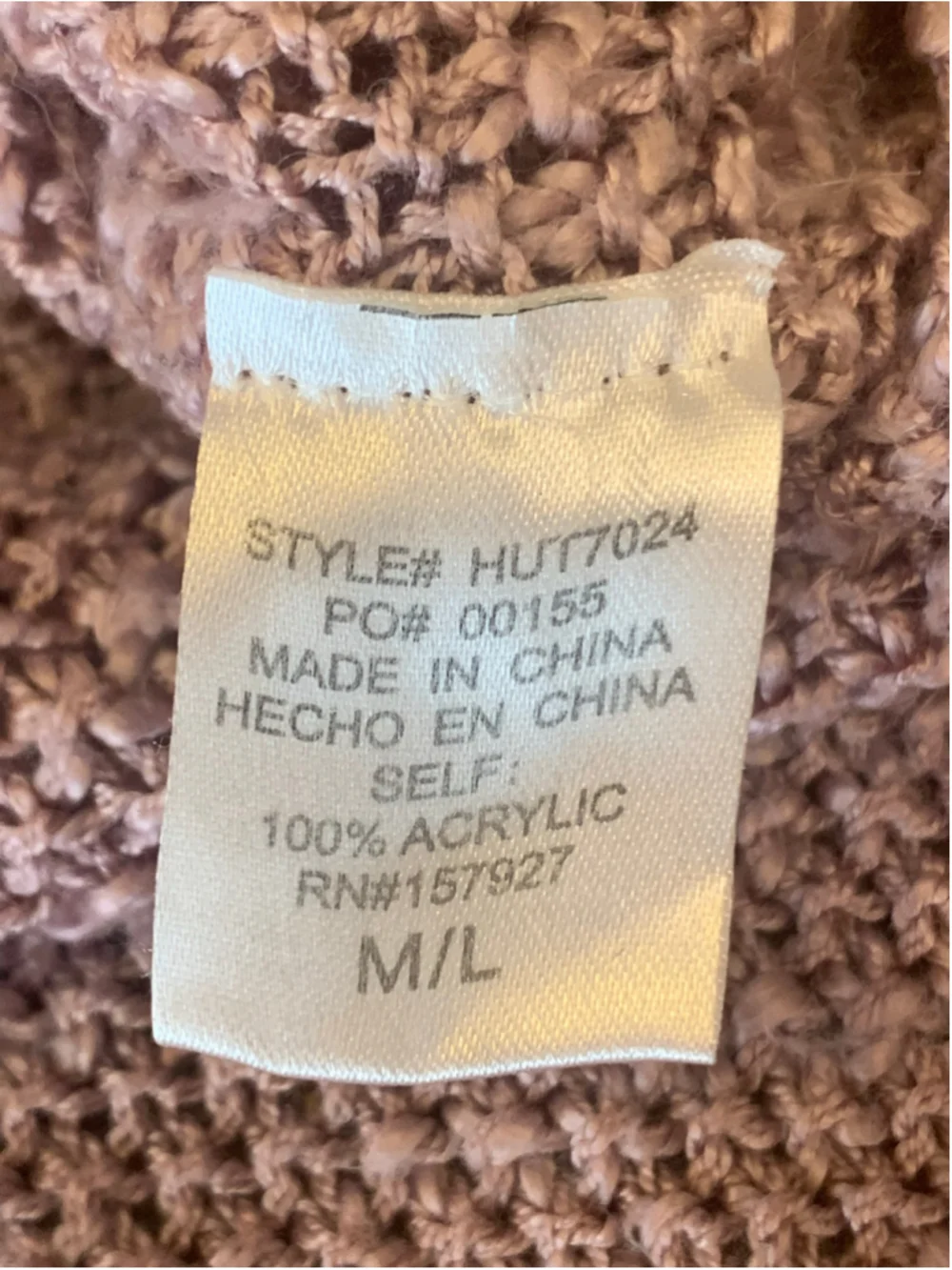 Hyped Unicorn Lavender Knit Scoop Neck Sweater Size M/L